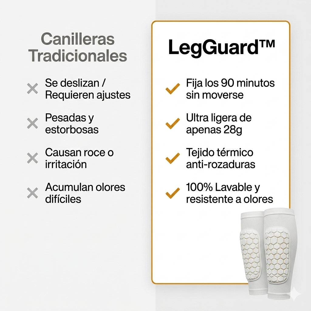 LegGuard™ Canillera Protectora [Juega con Confianza, Sin Miedo a Lastimarte]